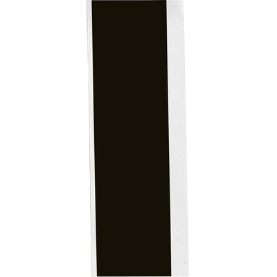Brady B-595 Vinyl White Black Print Label Roll, 12.7mm Width