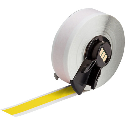 Brady B-595 Vinyl White Label Roll, 12.7mm Width