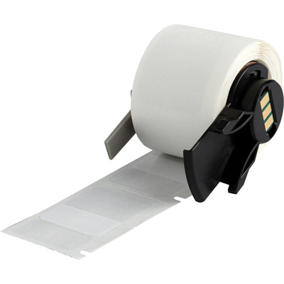 Brady B-427 Self-laminating Vinyl Transparent/White Label Roll, 25.4mm Width, 62.23mm Height, 1 Qty