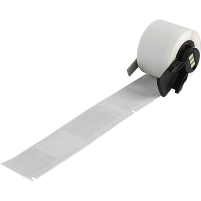 Brady B-427 Self-laminating Vinyl Transparent/White Label Roll, 25.4mm Width, 111.13mm Height, 50 Qty