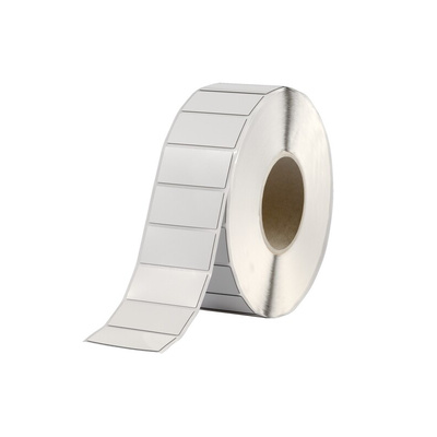 HellermannTyton Helatag 1220 White Label Roll, 27mm Width, 12.5mm Height, 1000 Qty
