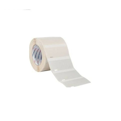 HellermannTyton Helatag 1209 Transparent/White Cable Labels, 19.05mm Width, 44.5mm Height, 5000 Qty