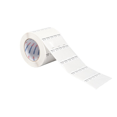 HellermannTyton Helatag 323 Transparent/White Cable Labels, 25.4mm Width, 19.5mm Height, 5000 Qty
