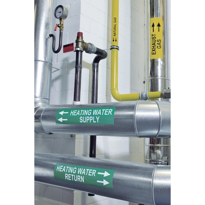 HellermannTyton Helatag 1213 Yellow Label Roll, 101.6mm Width