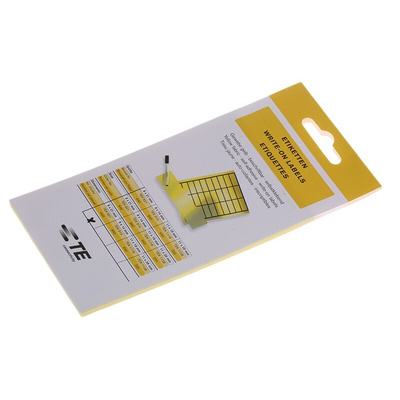 Idento Yellow Adhesive Label Sheet, Pack of 640