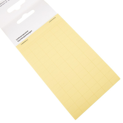 Idento Yellow Adhesive Label Sheet, Pack of 840