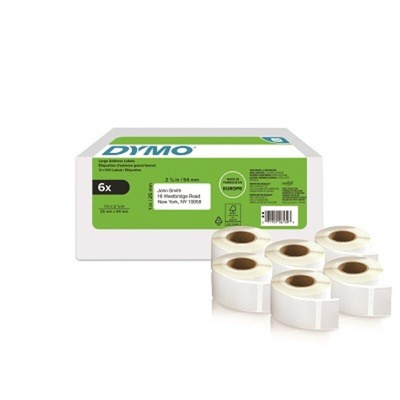 Dymo DYMO D1 White Black Print Label Roll