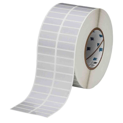 Brady R6000HF Light Grey Label Roll, 38.1mm Width, 12.7mm Height, 10000Per Roll Qty