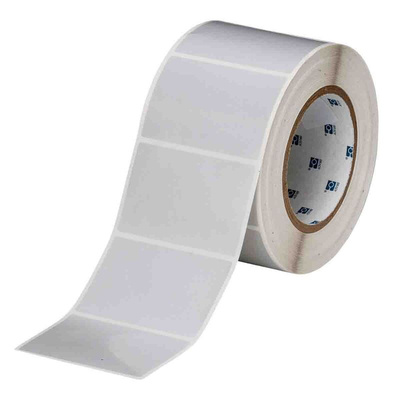 Brady R6000HF Light Grey Label Roll, 76.2mm Width, 50.8mm Height, 1000Per Roll Qty