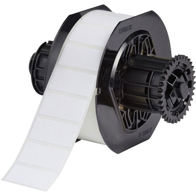 Brady B33 White Label Roll, 38.1mm Width, 19.05mm Height, 1500Per Roll Qty