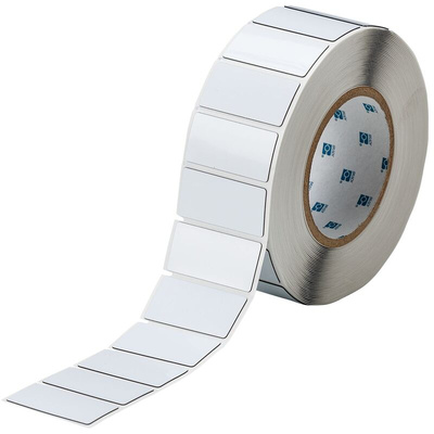 Brady R6000HF White Label Roll, 60mm Width, 30mm Height, 750Per Roll Qty