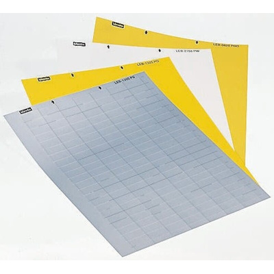 Idento Silver Adhesive Printer Label Sheet, Pack of 1 x 52