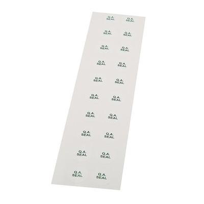 RS PRO Adhesive Pre-Printed Adhesive Label-QA Seal-. Quantity: 200