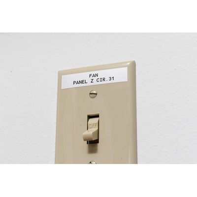 Brady B-439 Vinyl White Cable Labels, 48.26mm Width