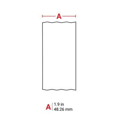 Brady B-439 Vinyl White Cable Labels, 48.26mm Width