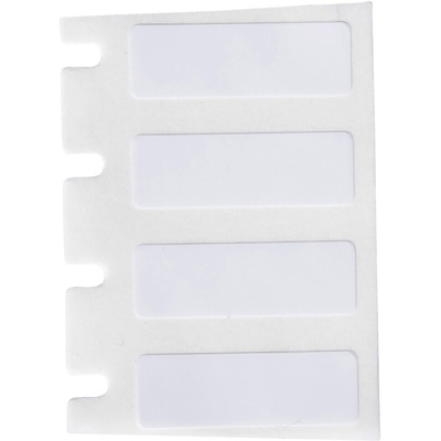 Brady B-423 Polyester White Label Roll, 19.05mm Width, 6.35mm Height