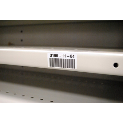 Brady B-423 Polyester White Label Roll, 16.51mm Width, 5.08mm Height