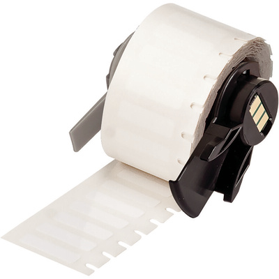 Brady B-423 Polyester White Label Roll, 16.51mm Width, 5.08mm Height