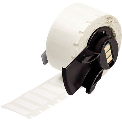 Brady B-423 Polyester White Label Roll, 25.4mm Width, 50.8mm Height