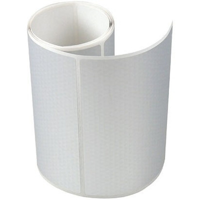 HellermannTyton Silver Label Roll, 74mm Width, 101.6mm Height, 500Per Roll Qty