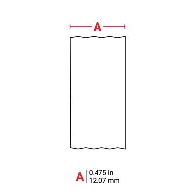 Brady B-422 Polyester White Cable Labels, 12.07mm Width, 1 Qty