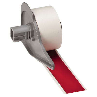 Brady B-595 Vinyl Red Cable Labels, 25.4mm Width, 1 Qty