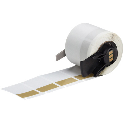 Brady B-427 Self-laminating Vinyl Brown/Transparent Cable Labels, 25.4mm Width, 38.1mm Height