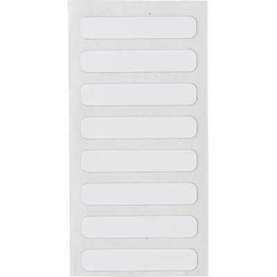 Brady B-423 Polyester White Label Roll, 31.75mm Width, 6.35mm Height