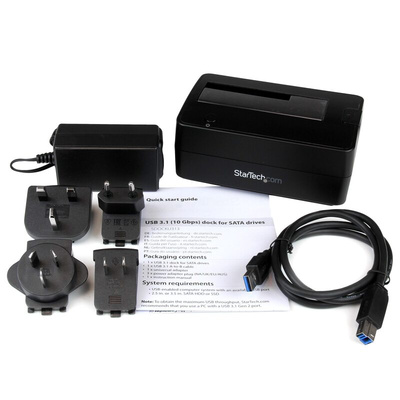 StarTech.com USB 3.1 Gen 2 Hard Drive Docking Station for 1 Drives SATA Hard Drive