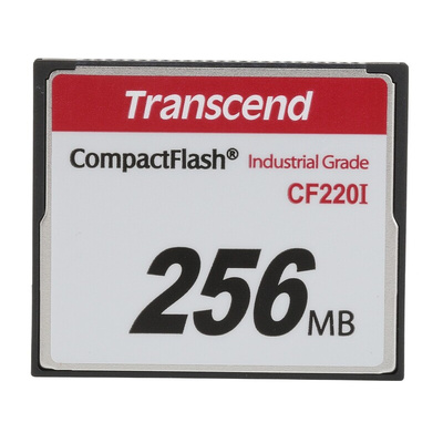 Transcend CF220I CompactFlash Industrial 256 MB SLC Compact Flash Card