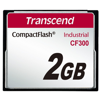 Transcend CF300 CompactFlash Industrial 2 GB SLC Compact Flash Card