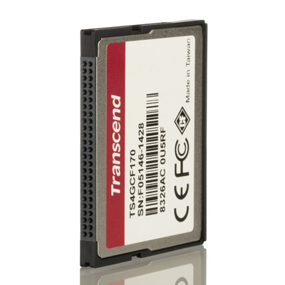 Transcend CF170 CompactFlash Industrial 4 GB MLC Compact Flash Card