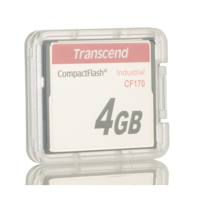 Transcend CF170 CompactFlash Industrial 4 GB MLC Compact Flash Card