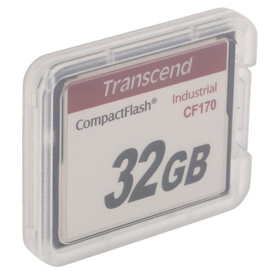 Transcend CF170 CompactFlash Industrial 32 GB SLC Compact Flash Card