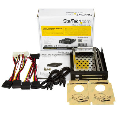 StarTech.com 2 port 2.5 in Mobile Rack Backplane