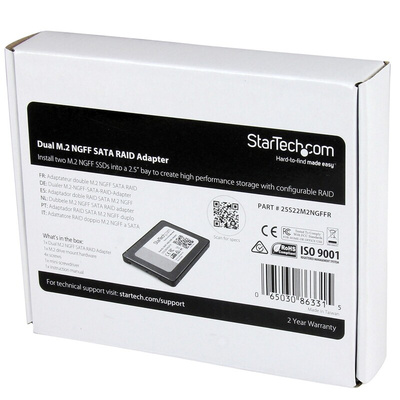 StarTech.com 2 port M.2 SATA SATA Adapter