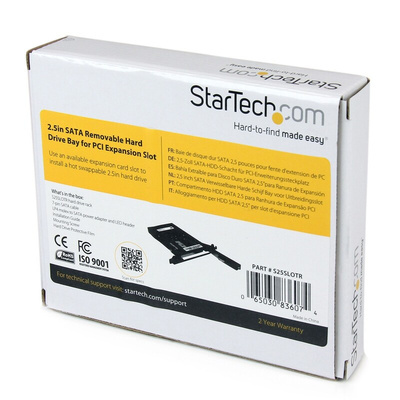 StarTech.com 2.5 in Hard Drive Hot Swap Bay