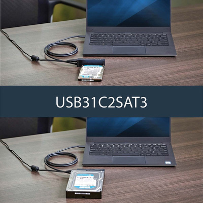 StarTech.com port 2.5 in, 3.5 in USB C to SATA Adapter
