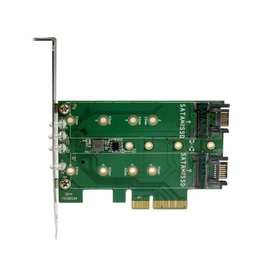 StarTech.com 3 port 1 x M2 M-key, 2 x M2 B-key M.2 Adapter