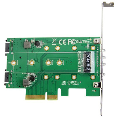 StarTech.com 3 port 1 x M2 M-key, 2 x M2 B-key M.2 Adapter