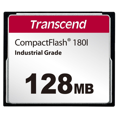 Transcend CF180I CompactFlash Industrial 128 MB SLC Compact Flash Card
