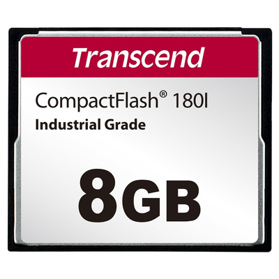 Transcend CF180I CompactFlash Industrial 8 GB SLC Compact Flash Card