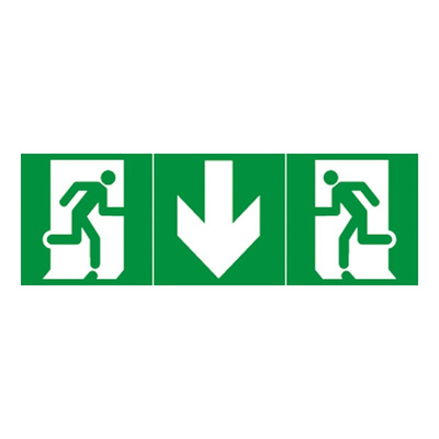Legrand Adhesive Pre-Printed Adhesive Label-Emergency Route-