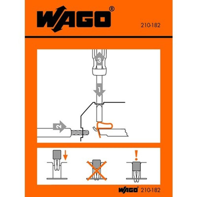 Wago Pre-Printed Label. Quantity: 100EA