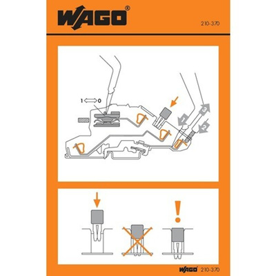 Wago Pre-Printed Label. Quantity: 1000EA