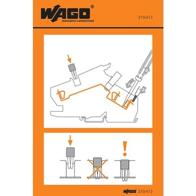 Wago Pre-Printed Label. Quantity: 500EA