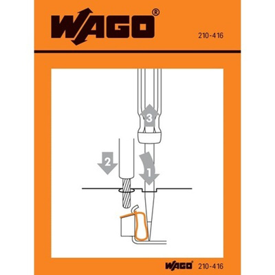 Wago Pre-Printed Label. Quantity: 100EA