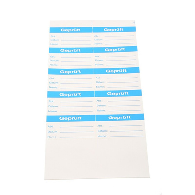 Idento Adhesive Pre-Printed Adhesive Label. Quantity: 10