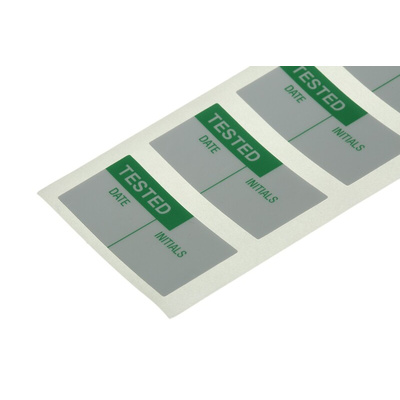 Brady Adhesive Pre-Printed Adhesive Label. Quantity: 120