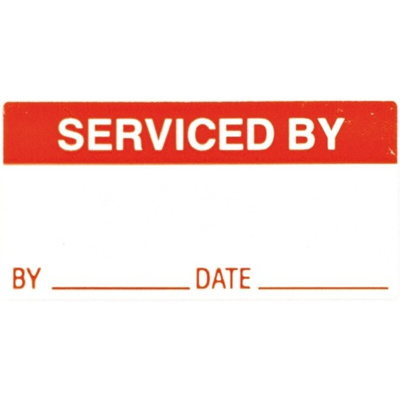 Brady Adhesive Pre-Printed Adhesive Label. Quantity: 120